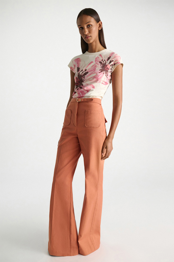 Dorothee Schumacher T-shirt with XL digital print poppy flower pink