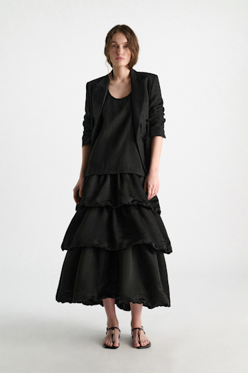 Dorothee Schumacher Patchwork dress pure black