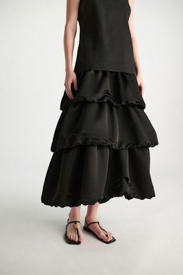 Dorothee Schumacher Patchwork dress pure black