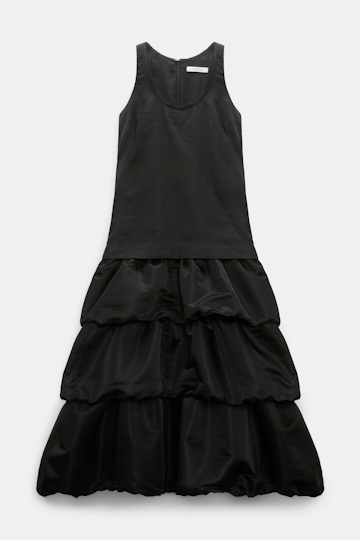 Dorothee Schumacher Patchwork dress pure black