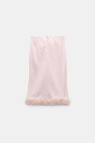 Dorothee Schumacher Knee-length skirt with feathers powder