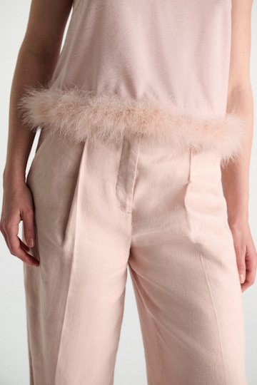 Dorothee Schumacher A-line top with feathers powder