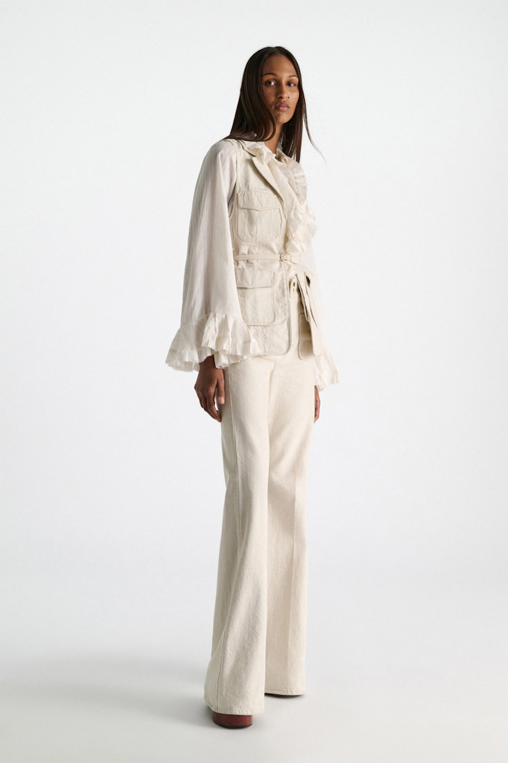 Dorothee Schumacher Cotton-linen vest champagner
