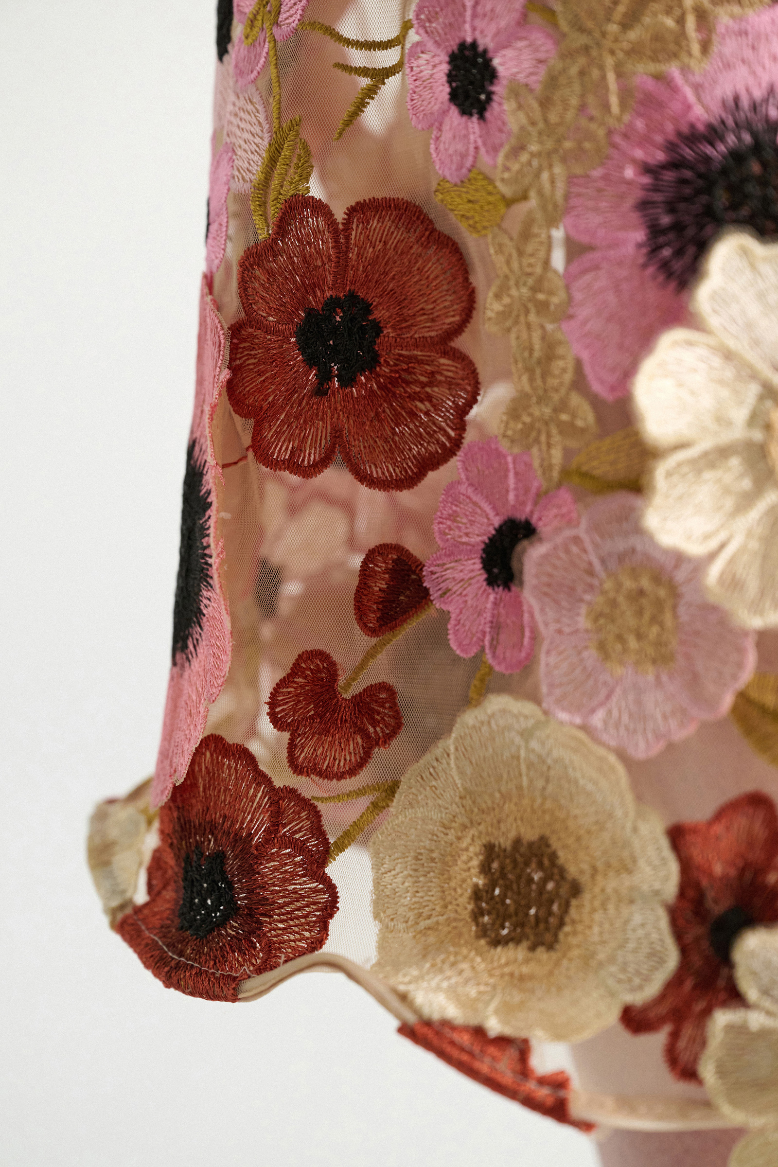 Dorothee Schumacher Midi-skirt with 3D embroidery Multi Flower