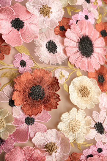 Dorothee Schumacher A-line top with 3D embroidery Multi Flower