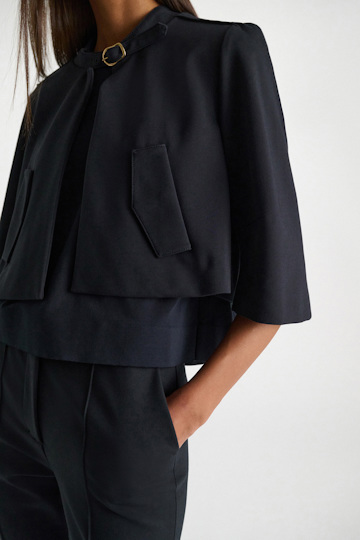 Dorothee Schumacher Sporty jacket in Punto Milano dark navy