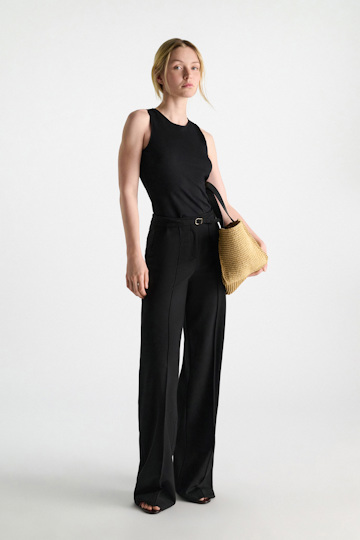 Dorothee Schumacher Belted pants in Punto Milano pure black