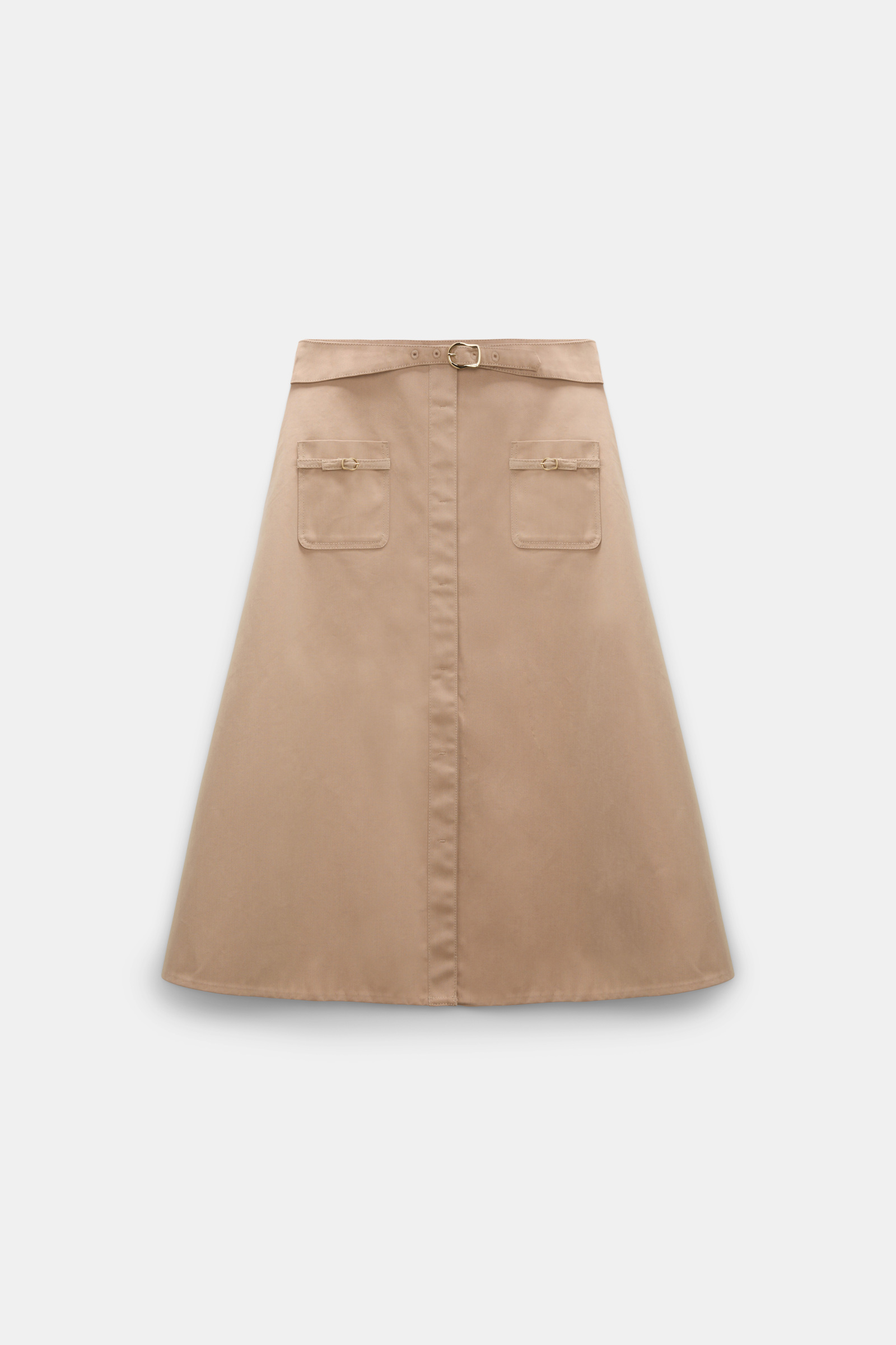 Dorothee Schumacher Technical cotton skirt with belt trench