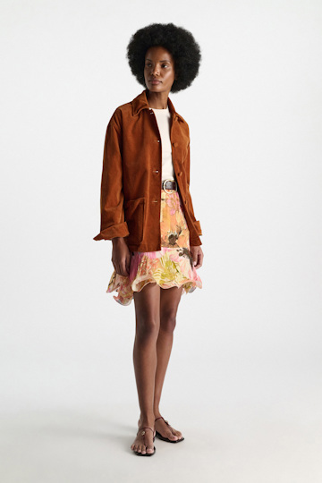 Dorothee Schumacher Signature print viscose georgette skirt boho flower print