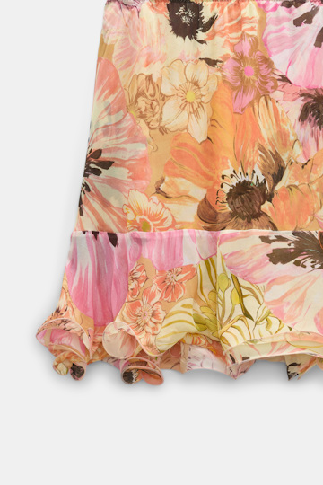 Dorothee Schumacher Signature print viscose georgette skirt boho flower print