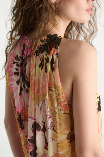 Dorothee Schumacher Signature print viscose georgette midi-dress boho flower print