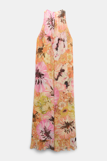 Dorothee Schumacher Signature print viscose georgette midi-dress boho flower print