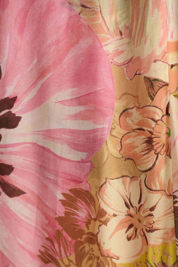 Dorothee Schumacher Signature print viscose georgette blouse and scarf set boho flower print