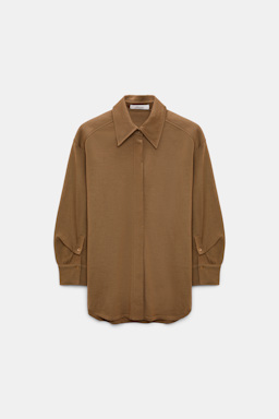 Dorothee Schumacher Extra fine Merino shirt porcini