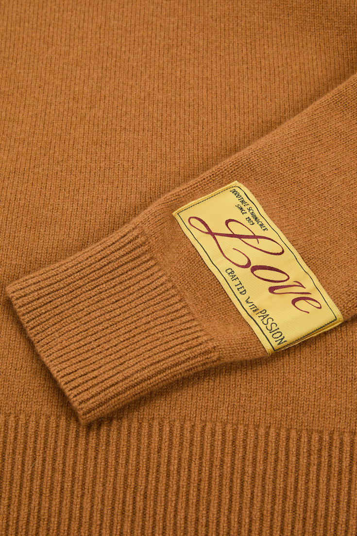 Dorothee Schumacher Pullover mit Rundhals aus Merino und Kaschmir saffron Product Detail View