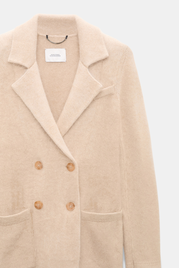 Dorothee Schumacher Merino-cashmere double-breasted blazer make up Product Detail View