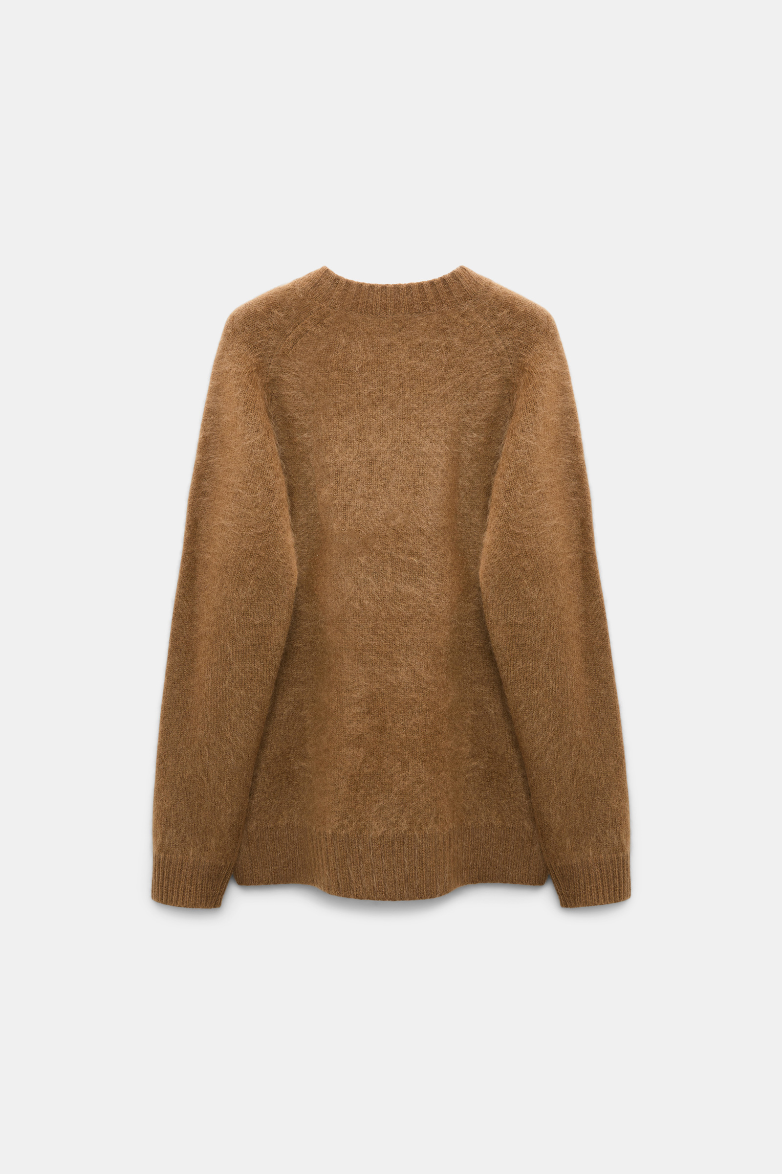 Dorothee Schumacher Pullover mit V-Ausschnitt aus Merino und Kaschmir porcini Product Detail View