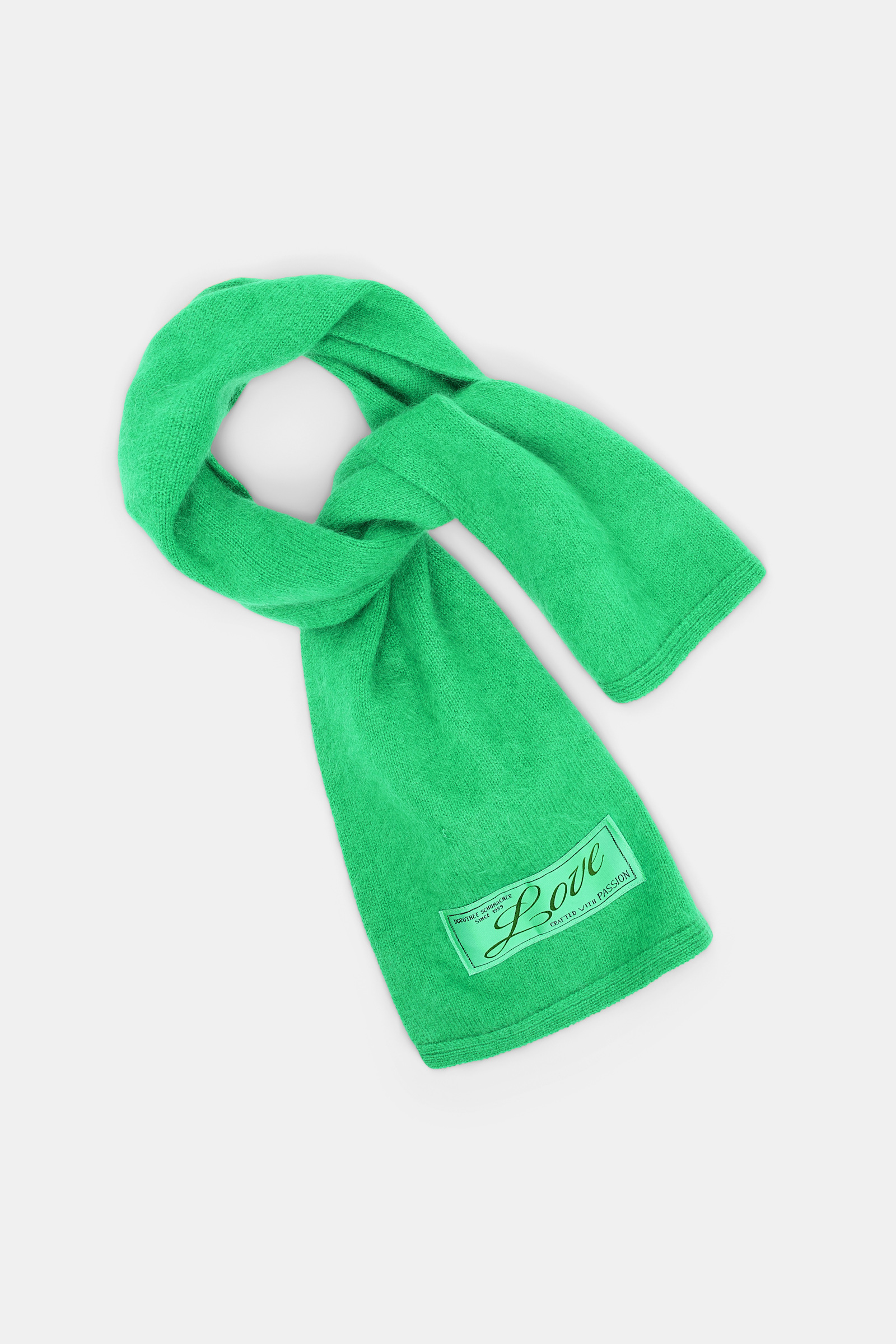 Dorothee Schumacher Schal aus Merino und Kaschmir wasabi Product Front View