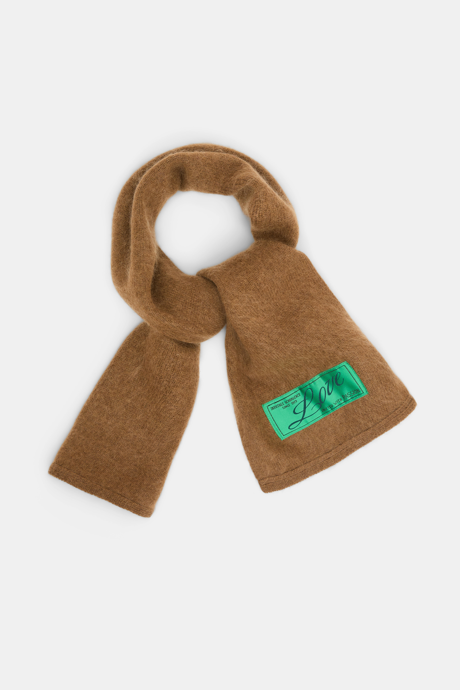 Dorothee Schumacher Schal aus Merino und Kaschmir porcini Product Front View