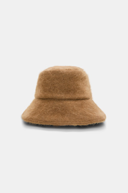 Dorothee Schumacher Merino-cashmere bucket hat porcini