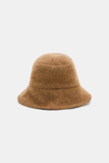 Dorothee Schumacher Merino-cashmere bucket hat porcini Product Detail View