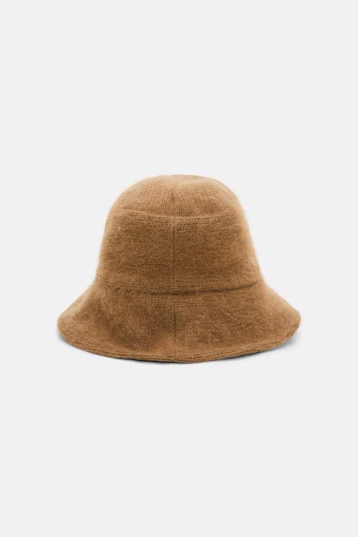 Dorothee Schumacher Merino-cashmere bucket hat porcini Product Detail View