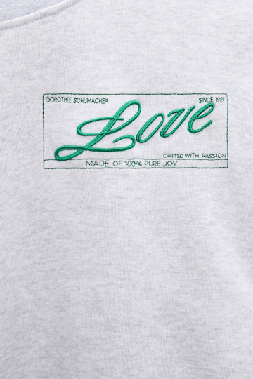 Dorothee Schumacher LOVE sweatshirt oyster grey Product Detail View