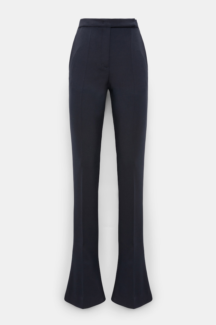 Dorothee Schumacher Long Kickflared Pants midnight navy Product Front View