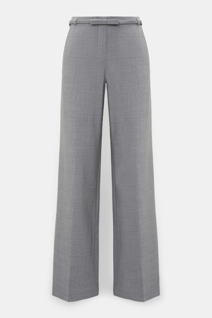 Dorothee Schumacher Wide Pants grey melange Product Front View
