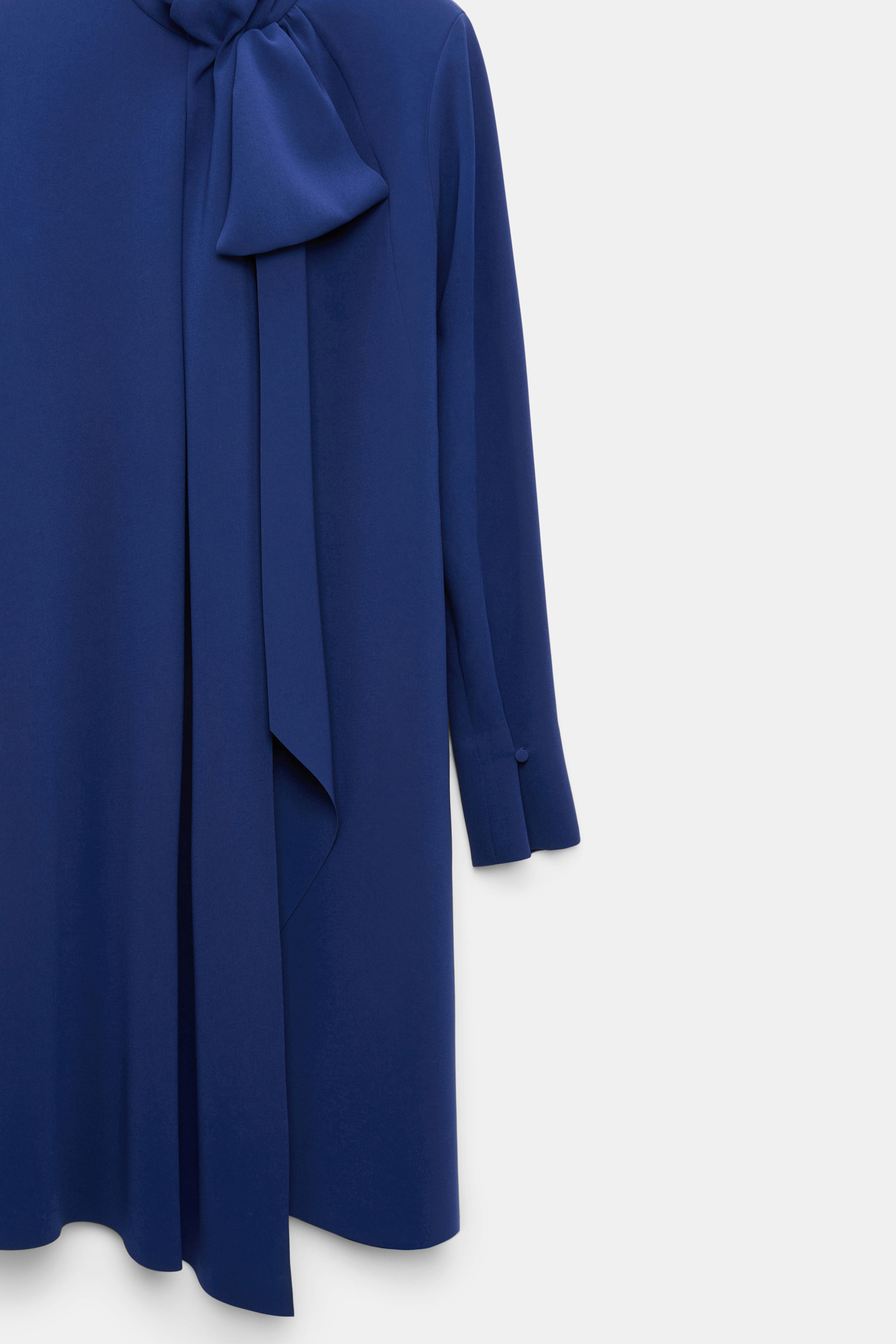Dorothee Schumacher Drapiertes Bow-Kleid aus japanischem Crêpe ocean blue Product Detail View