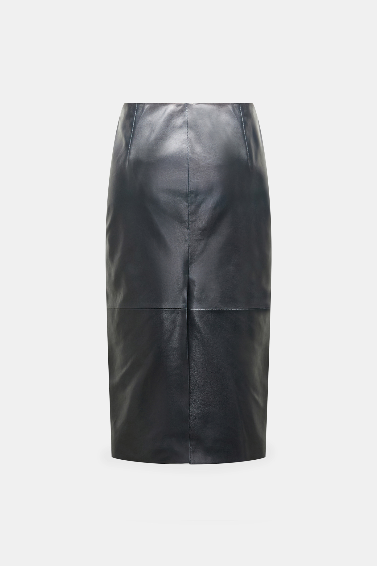 Dorothee Schumacher Leather pencil skirt midnight navy Product Detail View