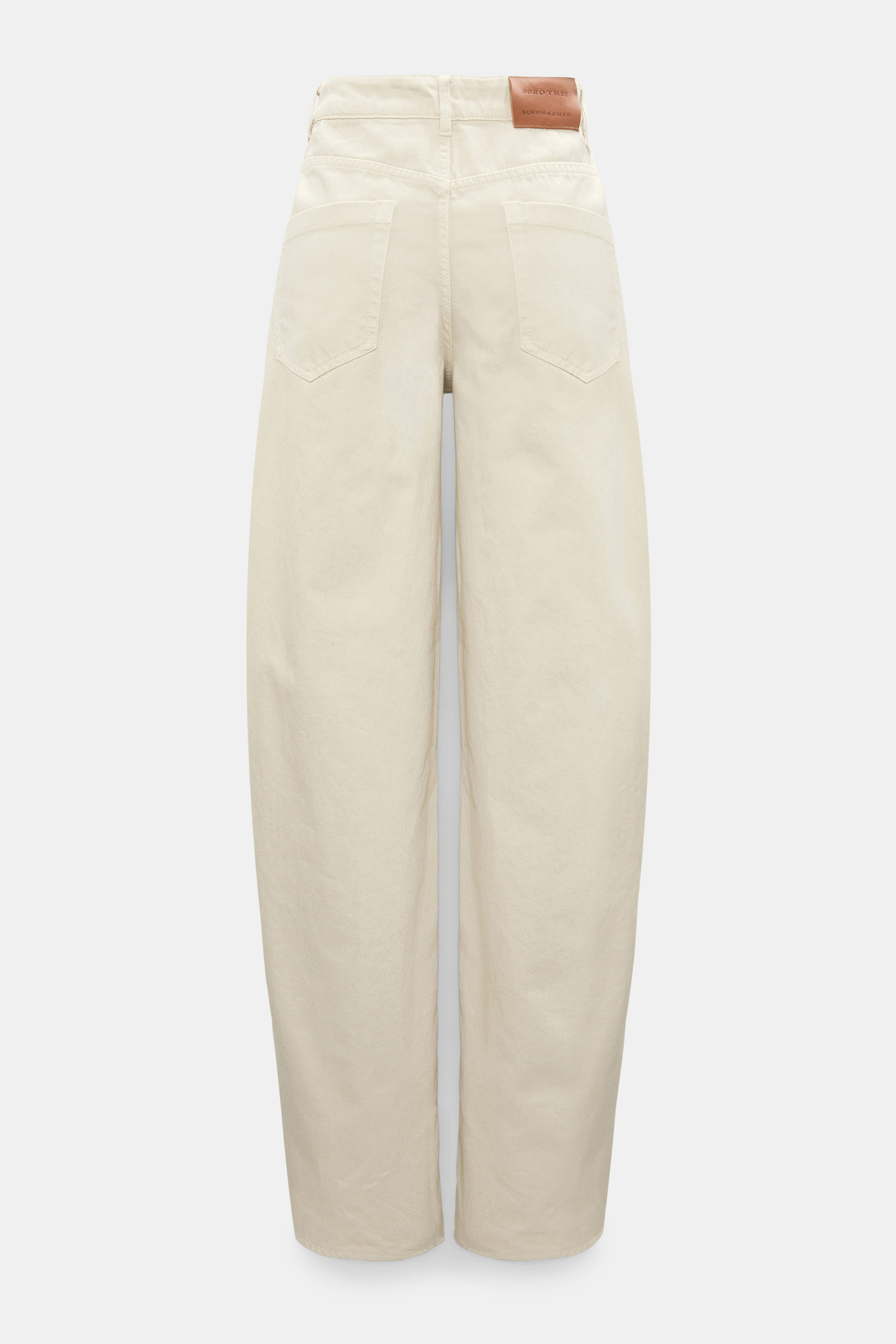 Dorothee Schumacher Garment dyed barrel leg jeans champignon Product Detail View
