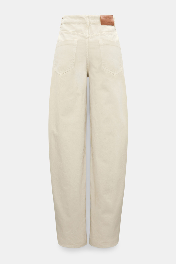 Dorothee Schumacher Garment dyed barrel leg jeans champignon Product Detail View