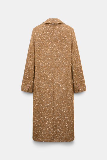 Dorothee Schumacher Bouclé herringbone tweed coat saffron tweed Product Detail View