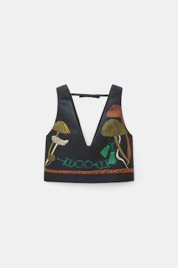 Dorothee Schumacher Jacquard vest mushroom jacquard