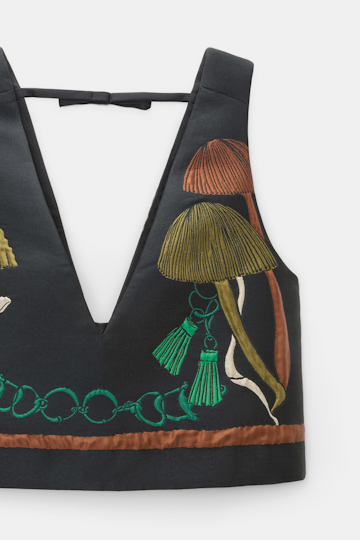 Dorothee Schumacher Jacquard vest mushroom jacquard Product Detail View