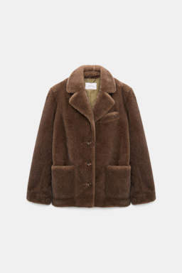 Dorothee Schumacher Faux fur jacket porcini