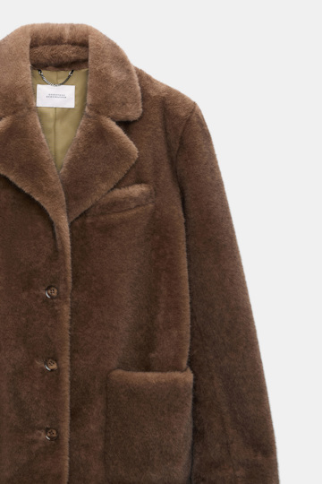 Dorothee Schumacher Faux fur jacket porcini Product Detail View