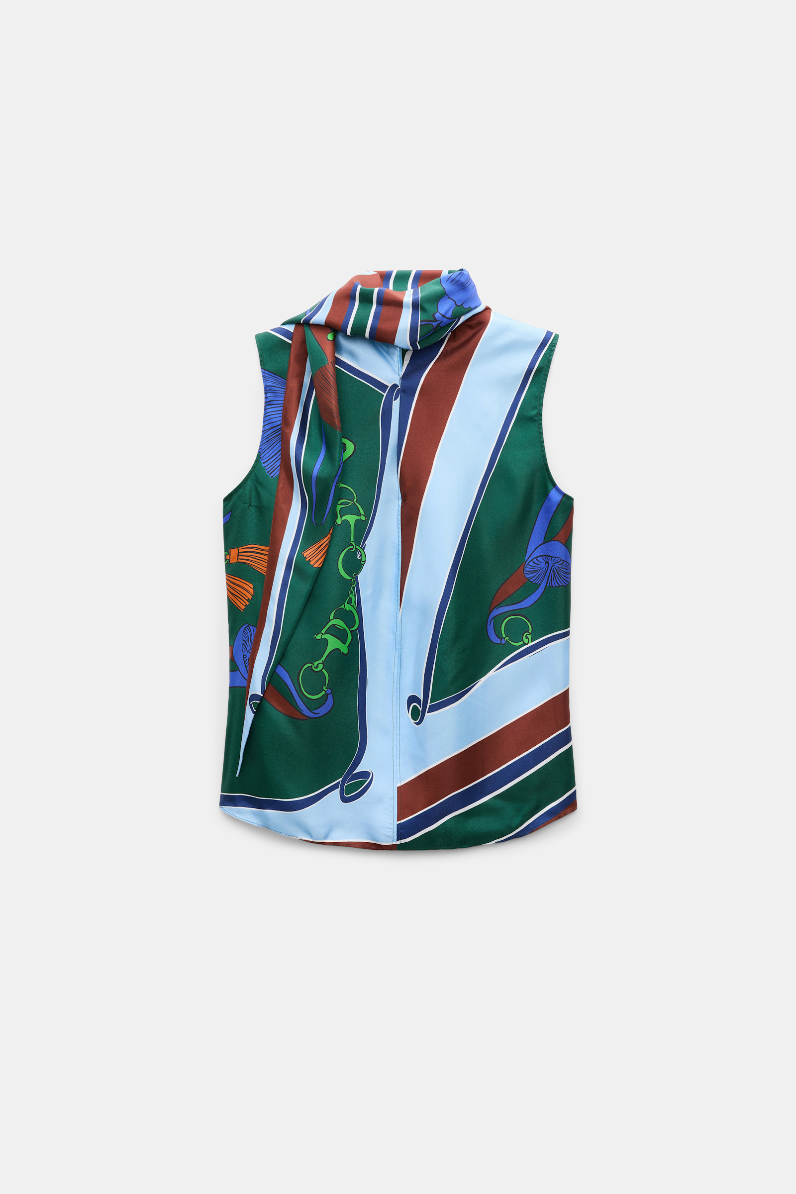 Dorothee Schumacher Top aus Seidentwill colorful ribbon scarf Product Detail View