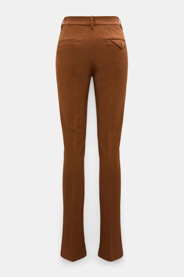 Dorothee Schumacher Full-length flares in Punto Milano hazelnut Product Detail View