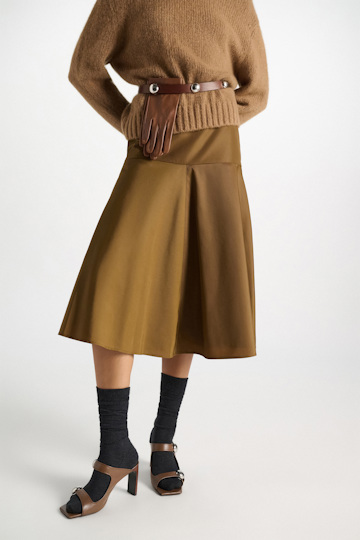 Dorothee Schumacher Nylon skirt porcini Model Detail View