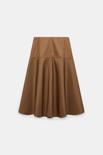 Dorothee Schumacher Nylon skirt porcini Product Front View