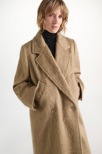Dorothee Schumacher Wool-mohair coat trench Model Detail View