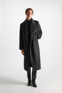 Dorothee Schumacher Wool-mohair coat anthra melange