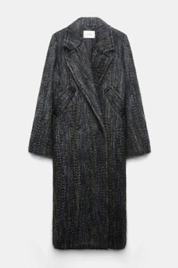 Dorothee Schumacher Wool-mohair coat anthra melange