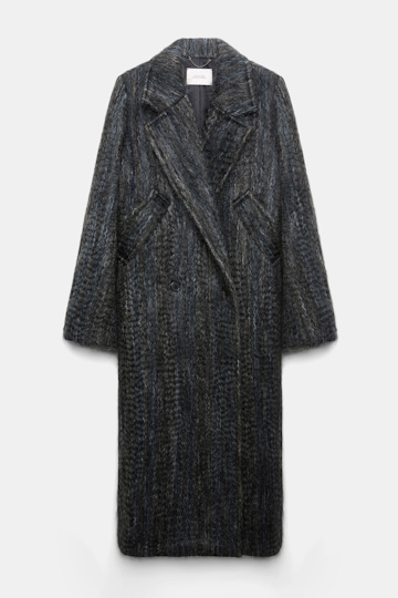 Dorothee Schumacher Wool-mohair coat anthra melange Product Front View
