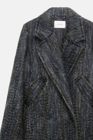 Dorothee Schumacher Wool-mohair coat anthra melange Product Detail View