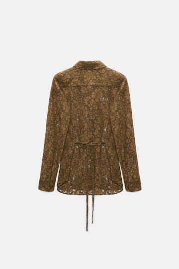 Dorothee Schumacher Guipure lace shirt porcini Product Detail View