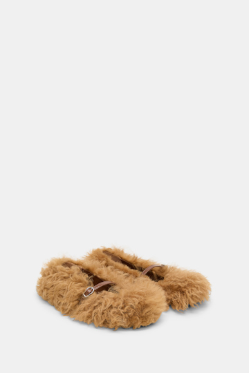 Dorothee Schumacher Curly sheepskin Mary-Janes saffron Product Detail View