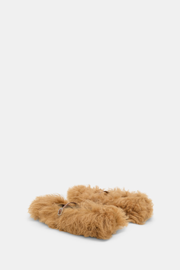 Dorothee Schumacher Curly sheepskin Mary-Janes saffron Product Detail View